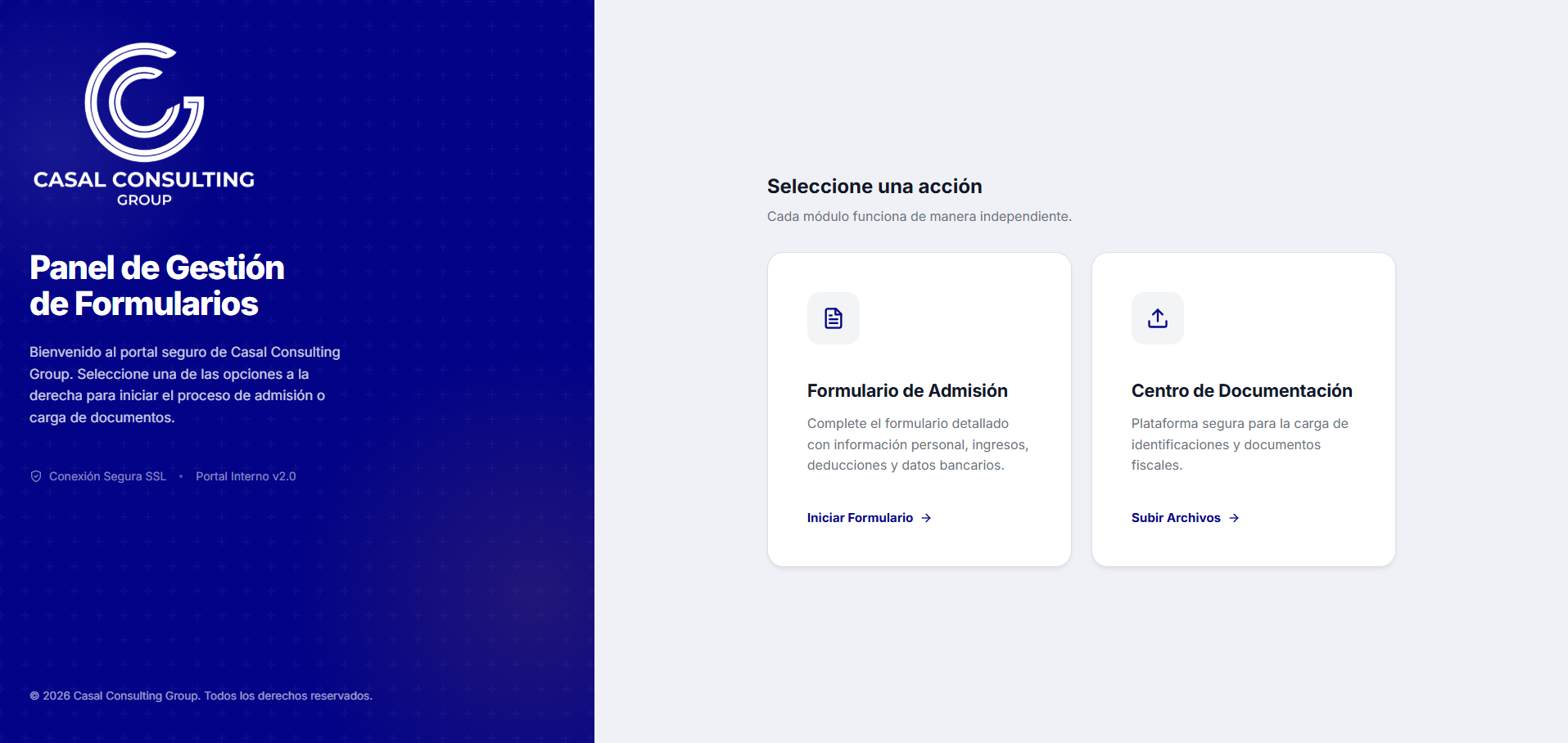 Dashboard de formularios actualizado